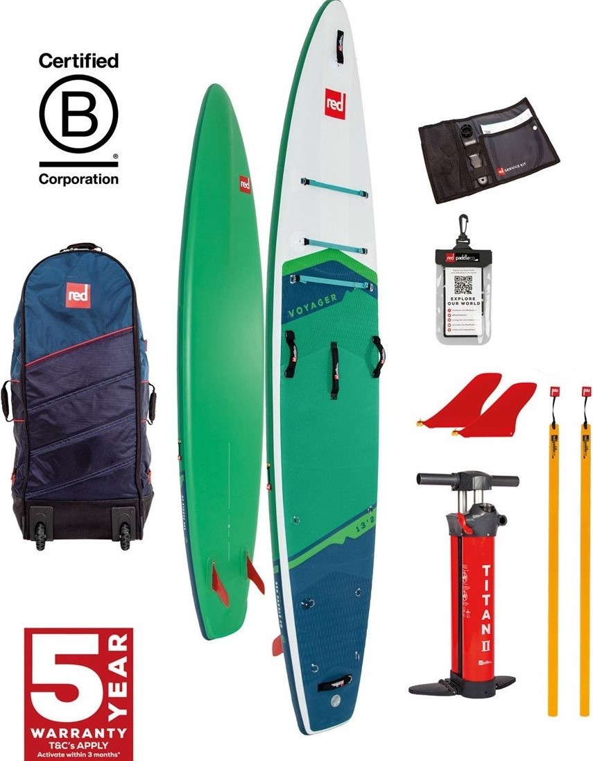 Red Paddle Voyager 13'2 SUP カーボンパドル付 Red Paddle Voyager 13.2 - NEW MODEL Zeilkleding