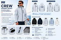 Helly Hansen Crew Hooded Jacket - Team Edition