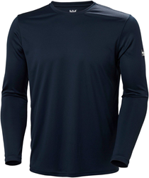 Helly Hansen Tech Crew Long Sleeve - Navy - Heren