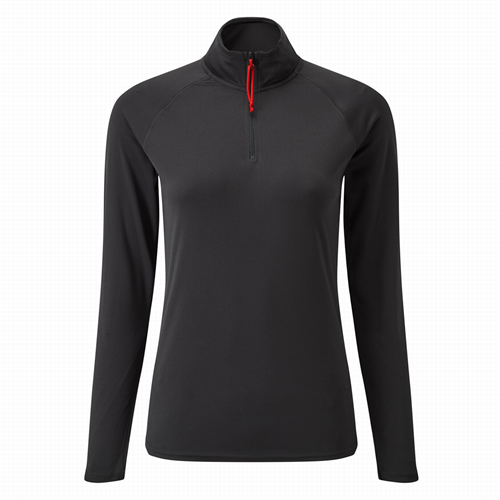 Gill Women's UV Tec Long Sleeve Zip Tee Navy 14