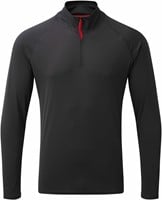 Gill Men's UV Tec LS Zip Tee Charcoal M
