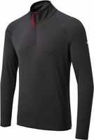 Gill Men's UV Tec LS Zip Tee Charcoal XL-2