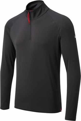 Gill Men's UV Tec LS Zip Tee Charcoal XL-2
