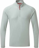 Gill Men's UV Tec Long Sleeve Zip Tee Medium Grey XL