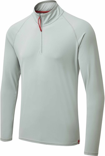 Gill Men's UV Tec Long Sleeve Zip Tee Medium Grey XL-2