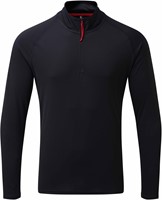Gill Men's UV Tec Long Sleeve Zip Tee Navy L