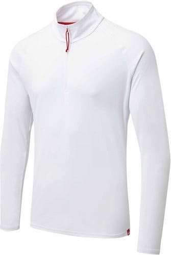 Gill Men's UV Tec Long Sleeve Zip Tee White XL-2