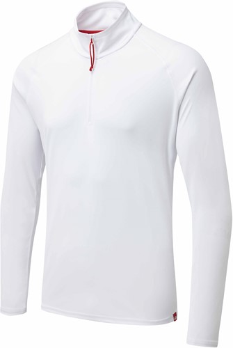 Gill Men's UV Tec Long Sleeve Zip Tee White XS-2