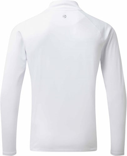 Gill Men's UV Tec Long Sleeve Zip Tee White XS-3